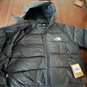 The North Face Kids Charcoal Puffer Jacket
